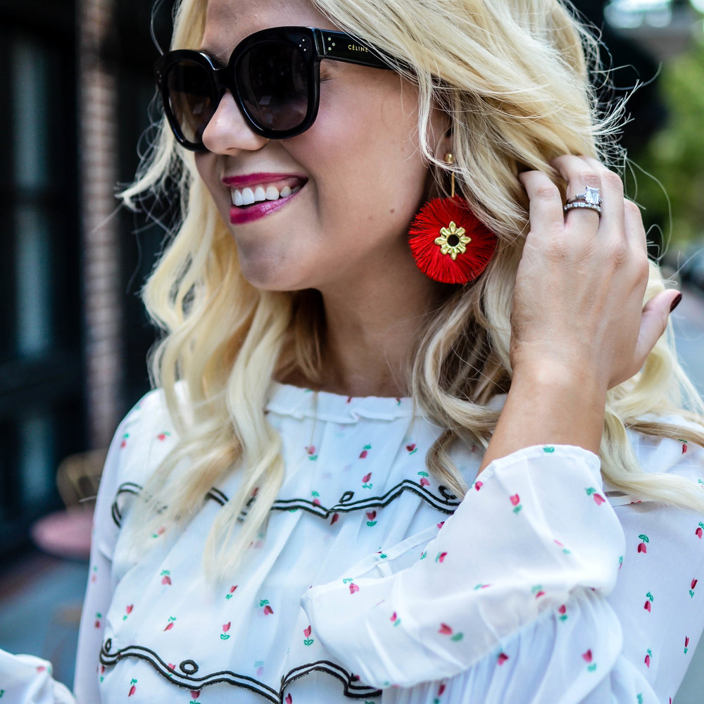   These Baublebar Rosita Drop  earrings also come in black!  