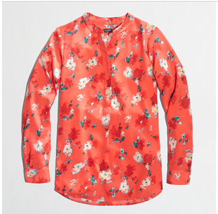 J.Crew Factory Printed Popover.