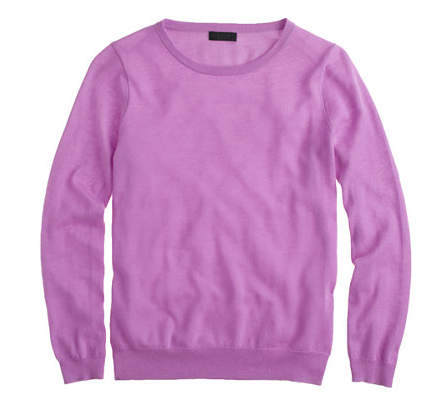 J.Crew Featherwieght Cashmere Long-Sleeved Tee.