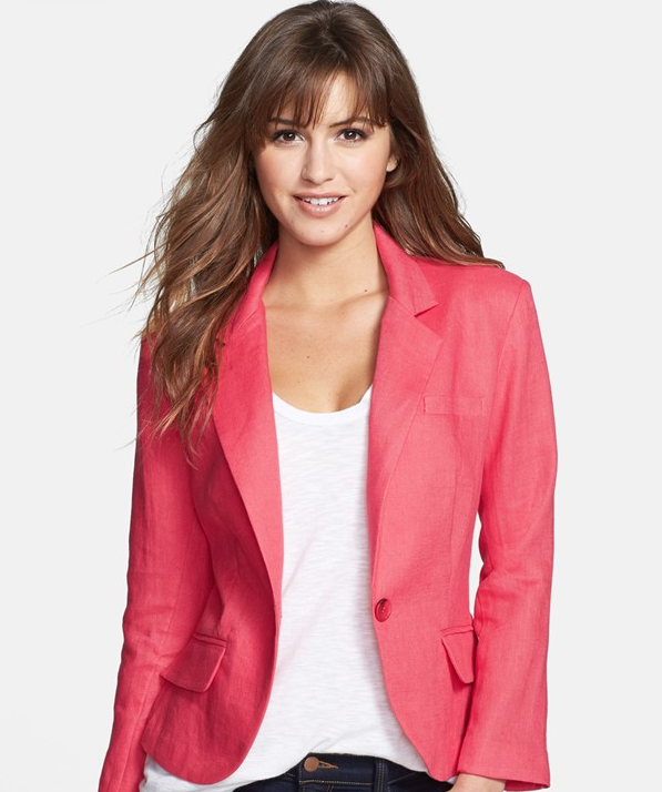 Olivia Moon Linen Blazer.