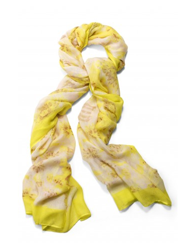 Stella & Dot Citrine Floral Palm Springs Scarf.