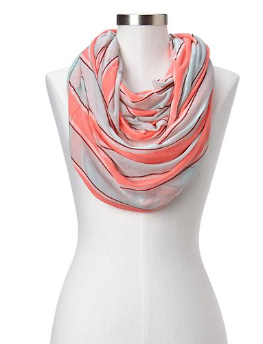 Gap Striped T-Shirt Infinity Scarf.