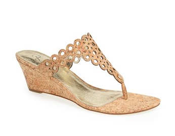 Adrianna Pappel Wedge Sandal.