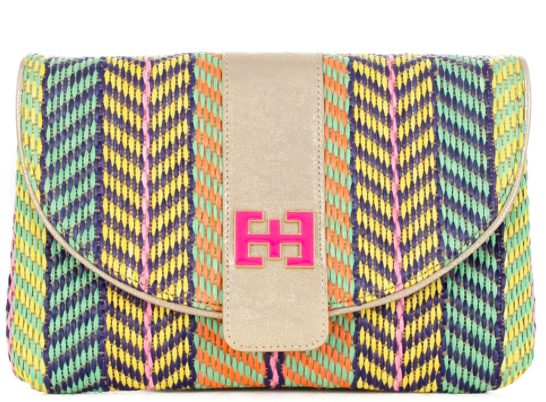 Elaine Turner Isabella Rio Woven Clutch.