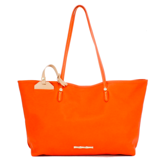 Elaine Turner The Strand Tangerine Tote.