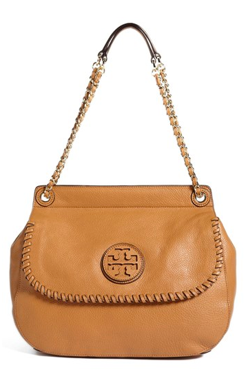 Tory Burch Marion Leather Saddlebag.