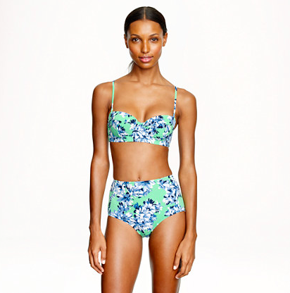 J.Crew Photo Floral Underwire Bikini.