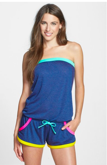 BCA Strapless Romper Cover Up.