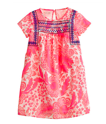 J.Crew Crewcuts Pink Floral Dress.