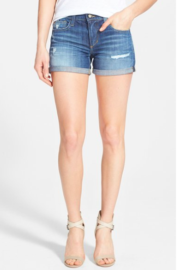 Joe's Roll Cuff Denim Shorts.