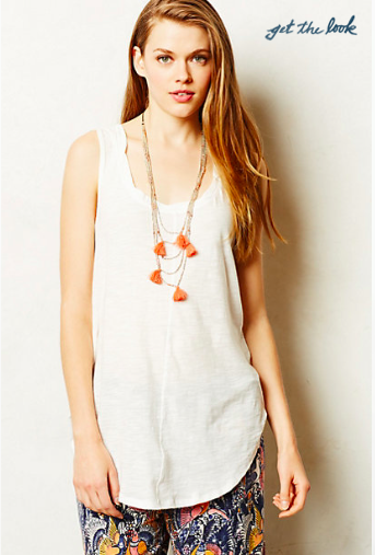 Anthropologie Seamed Racer Tank.