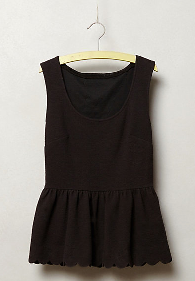 Clovelly Peplum Top in black, $39.99. {normally $68}