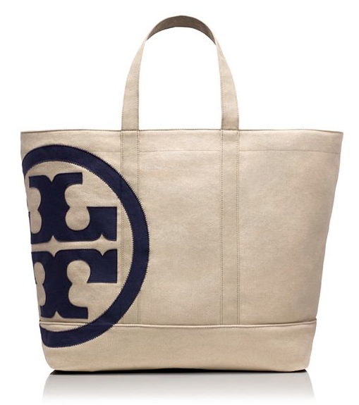 Tory Burch Beach Zip Tote, $195. {smaller size also available}