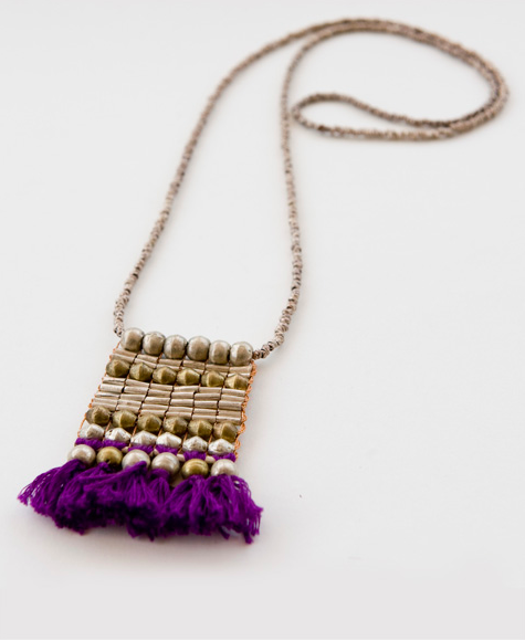 Tasseled Ladder Necklace, $62.