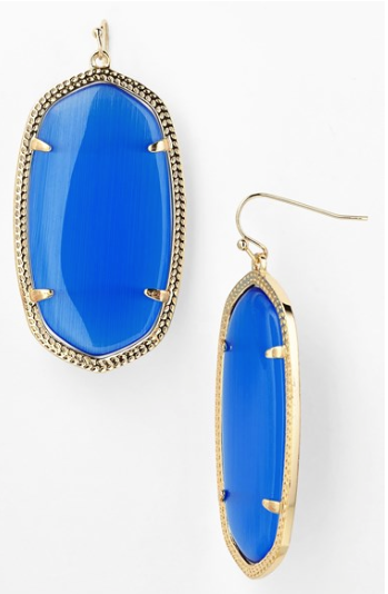 Kendra Scott "Danielle" Oval Statement Earrings.