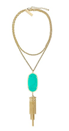 Kendra Scott Rayne in teal. {what I am wearing in all these pictures}