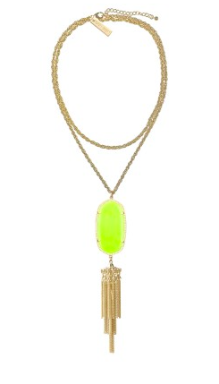 Kendra Scott Rayne in neon yellow.