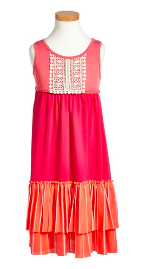 Twigs & Twirls Crochet Trim Maxi Dress, $35.