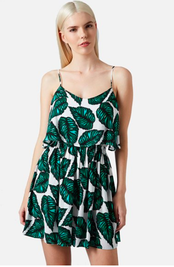 Topshop Leaf Print Sundress.