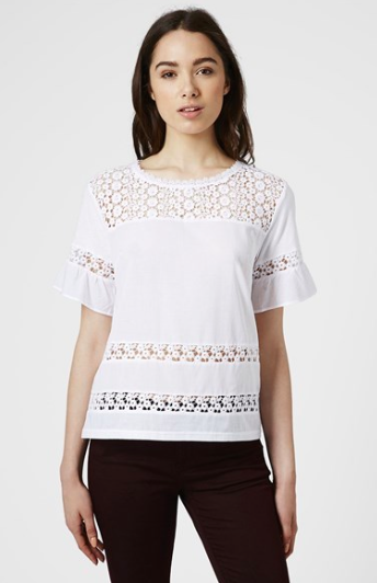 Topshop Crochet Inset Top.