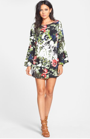 Tildon Bell Sleeve Mini Dress via Nordstrom. Such a perfect dress for year-round wear!