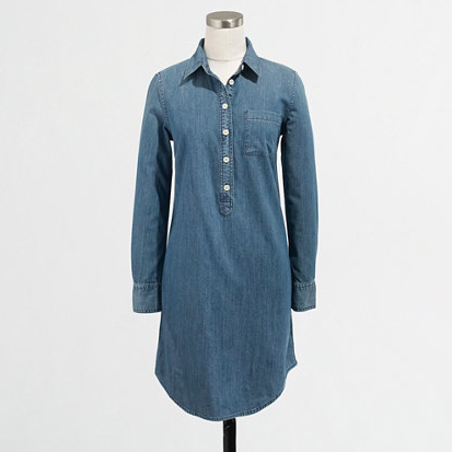 J.Crew Factory Chambray Shirtdress. {currently on sale!}