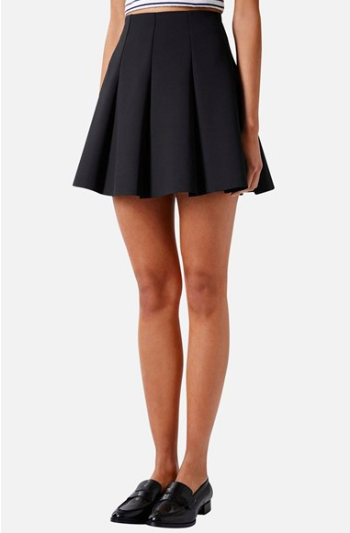 Topshop Pleated Scuba Skirt.