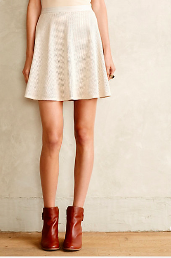 Anthropologie Lasercut Skater Skirt.