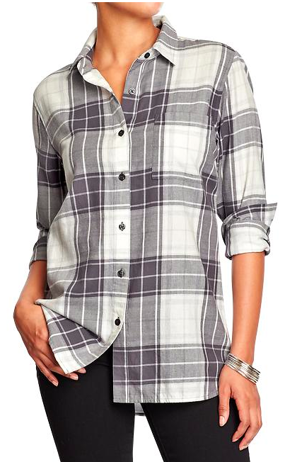 Old Navy Women's Boyfriend Shirt.