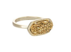 Kendra Scott Ella Ring in Gold Drusy.