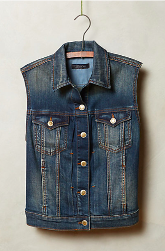 Anthropologie Level 99 Denim Vest.