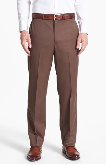 Flat Front Medium Break Trousers :: Nordstrom