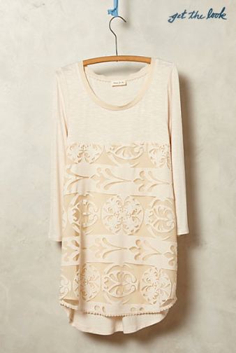 Anthropologie Capriccio Lace Tunic