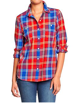 Old Navy Plaid Flannel Shirt.