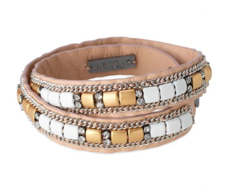 Stella & Dot Cady Leather Wrap Bracelet.