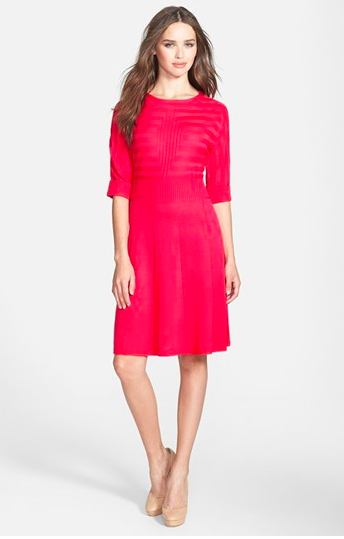 Eliza J Fit and Flare Sweater Dress.