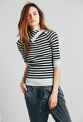 Free People Striped Turtleneck.