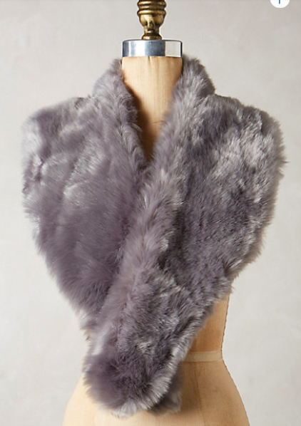 Anthropologie Faux-Fur Stole.