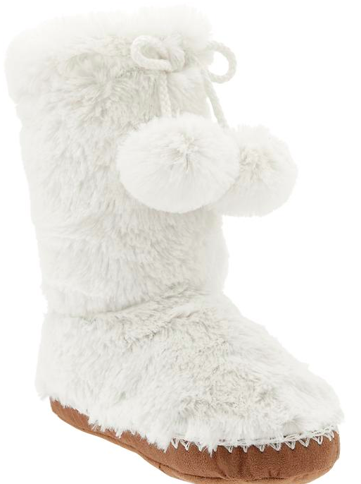 Old Navy Girl's Furry Boot Slippers.