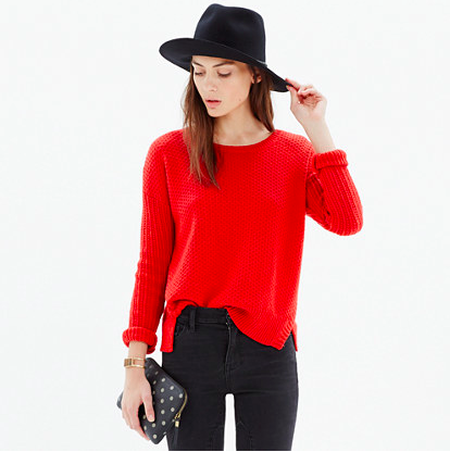 Madewell Texturemix Pullover Sweater.