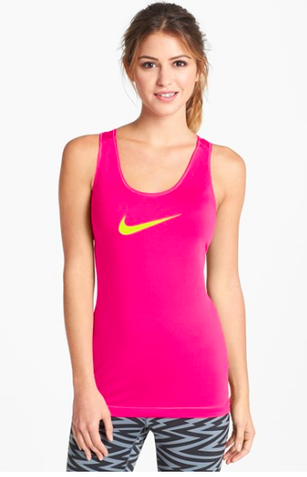 Nike Tank in hot pink.