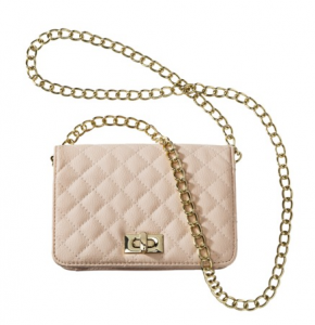 Xhileration Blush Small Quilted Crossbody, $19.99.