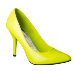 Target Neon Yellow Pumps.