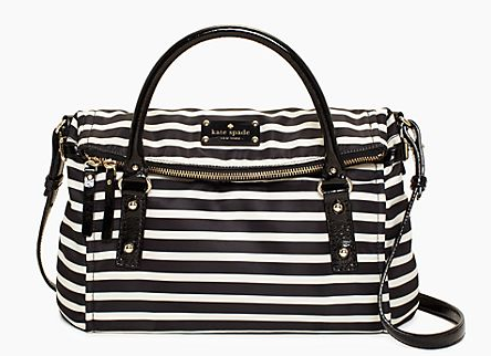 Kate Spade Nylon Stripe Small Leslie Bag, $318.