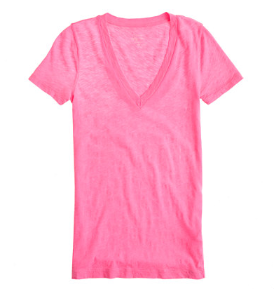 J.Crew Vintage Cotton V-Neck Tee, $29.50.