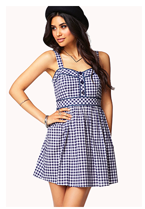 Forever 21 Gingham Plaid A-Line Dress, $22.80.