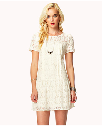 Forever 21 Drop Waist Lace Dress, $24.80.