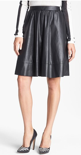 Nordstrom A-line Faux-leather Skirt, $94.
