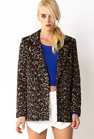 f21 leopard coat