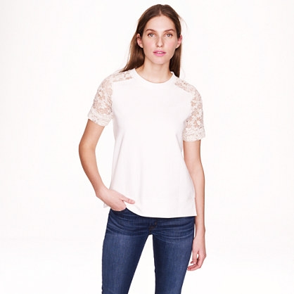 jcrew lace top